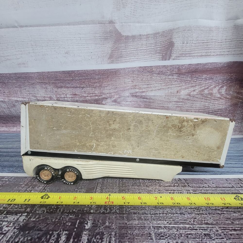 Nylint Pressed Steel Semi Trailer w/wings missing doors parts/repair